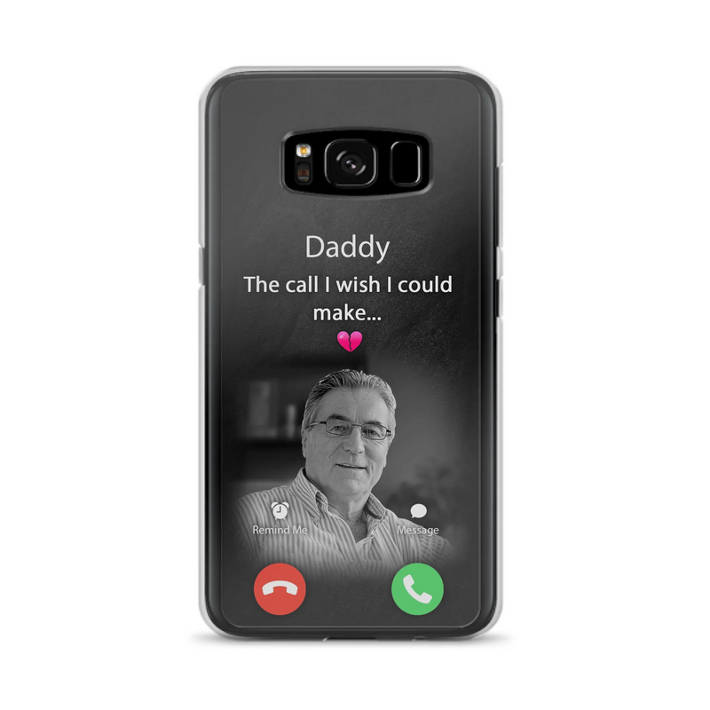 Custom Personalized Memorial Mom Phone Case - Upload Photo - Memorial Gift Idea For Mom/ Dad - The Call I Wish I Could Make - Case For iPhone And Samsung