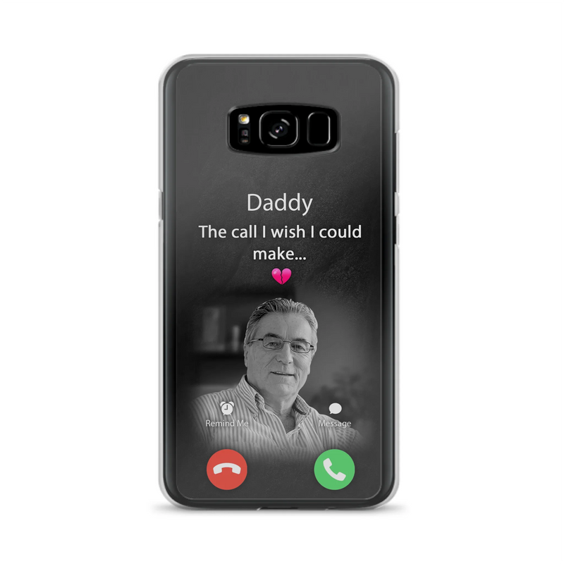 Custom Personalized Memorial Mom Phone Case - Upload Photo - Memorial Gift Idea For Mom/ Dad - The Call I Wish I Could Make - Case For iPhone And Samsung