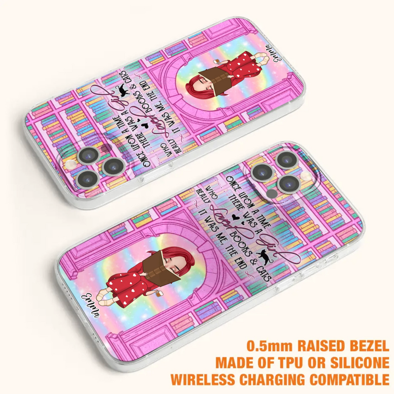 Custom Personalized Reading Girl Phone Case - Gift Idea For Books Lovers - It Was Me The End - Case For iPhone/Samsung