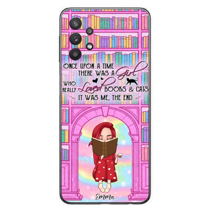 Custom Personalized Reading Girl Phone Case - Gift Idea For Books Lovers - It Was Me The End - Case For iPhone/Samsung