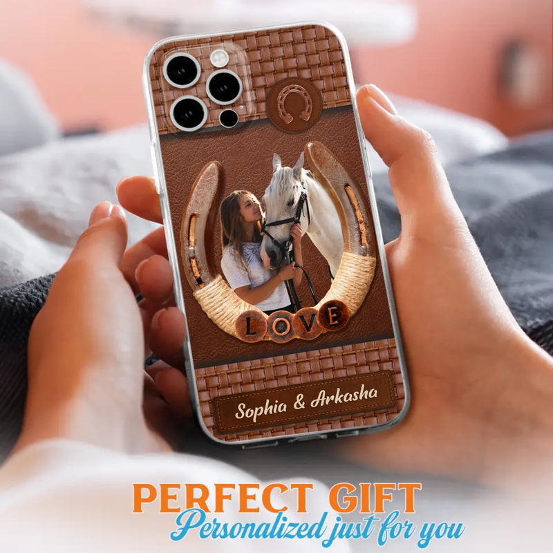 Custom Personalized Horse Phone Case - Upload Photo - Gift Idea Horse Lover - Case For iPhone And Samsung