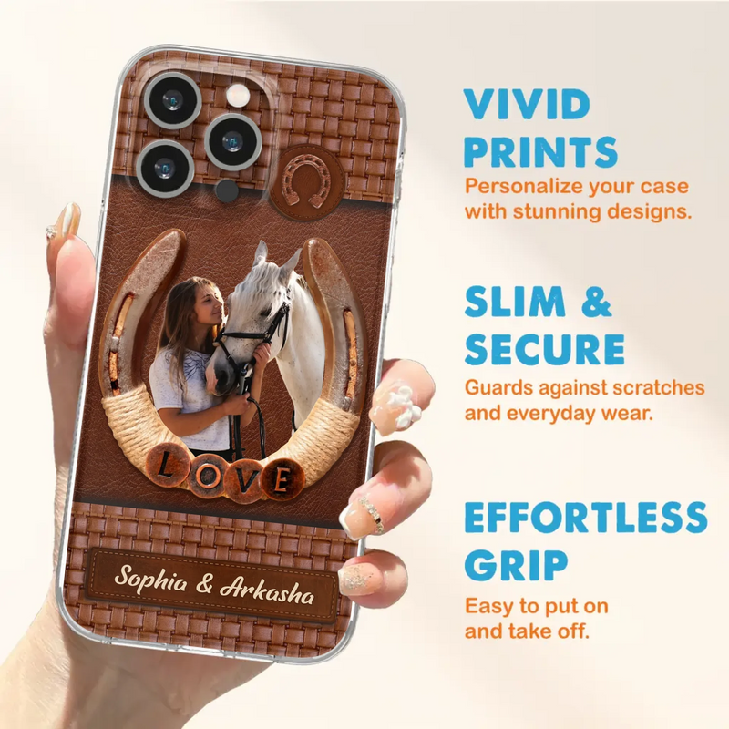 Custom Personalized Horse Phone Case - Upload Photo - Gift Idea Horse Lover - Case For iPhone And Samsung