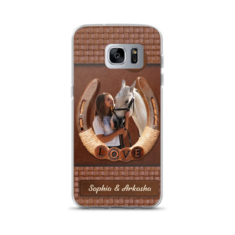Custom Personalized Horse Phone Case - Upload Photo - Gift Idea Horse Lover - Case For iPhone And Samsung