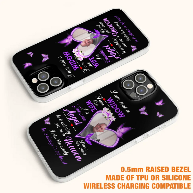 Custom Personalized Memorial Phone Case - Memorial Gift Idea For Family - Case For iPhone/Samsung - I Am Not A Widow