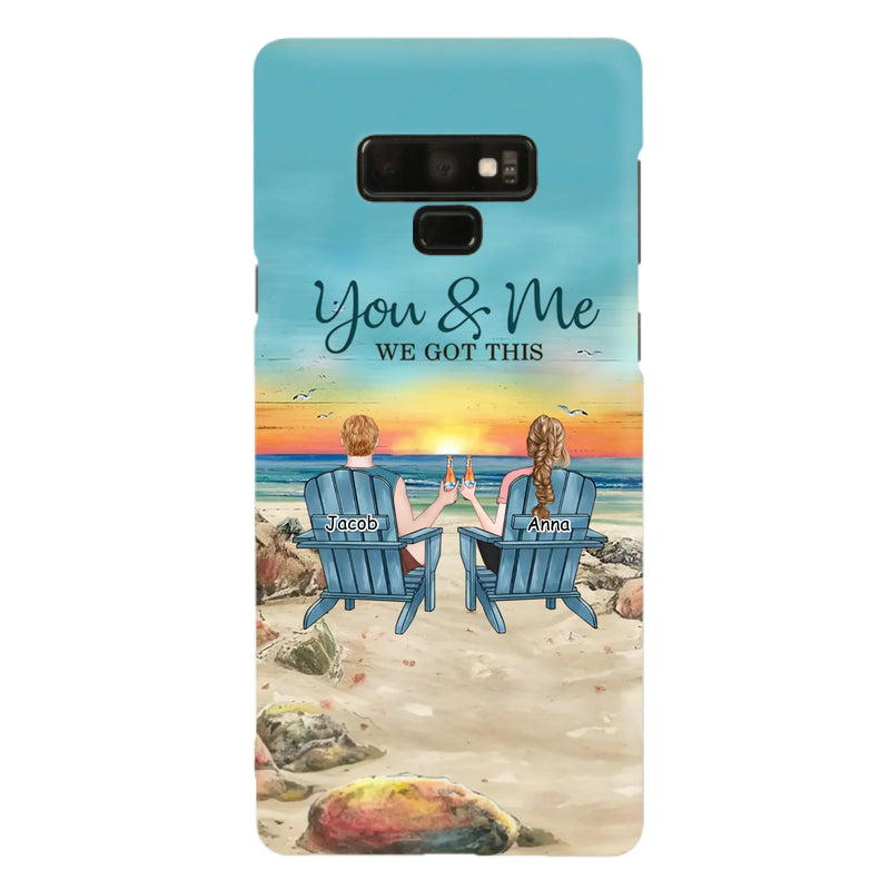 Custom Personalized Couple Phone Case - Gift Idea For Couple/ Valentines Day - You & Me We Got This - Case For iPhone/ Samsung