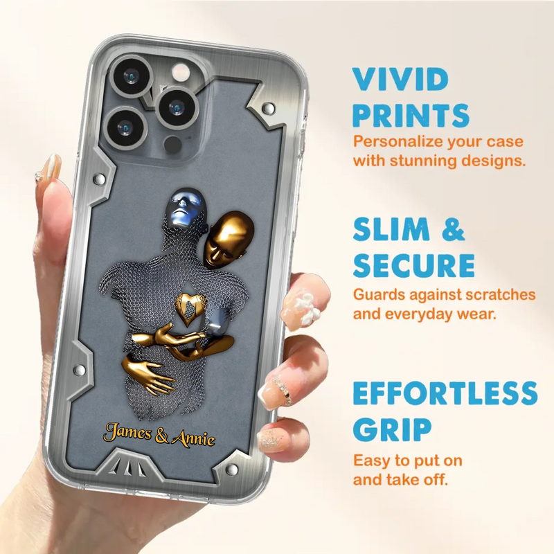 Custom Personalized Couple Phone Case - Gift Idea For Couple/ Valentines Day - Case For iPhone/ Samsung