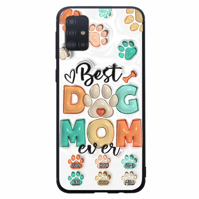 Personalized Dog Mom/Dad Phone Case - Gift Idea For Dog Owners/Lovers - Upto 6 Paws - Best Dog Mom Ever - Case For iPhone/Samsung