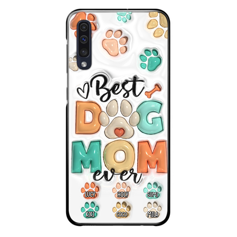 Personalized Dog Mom/Dad Phone Case - Gift Idea For Dog Owners/Lovers - Upto 6 Paws - Best Dog Mom Ever - Case For iPhone/Samsung