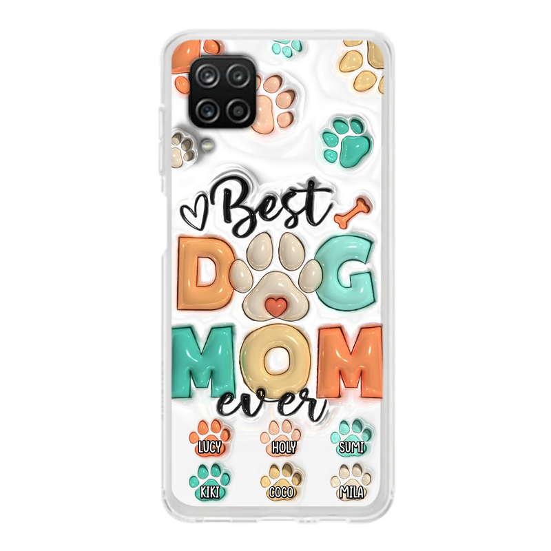 Personalized Dog Mom/Dad Phone Case - Gift Idea For Dog Owners/Lovers - Upto 6 Paws - Best Dog Mom Ever - Case For iPhone/Samsung