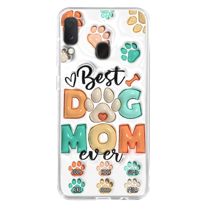 Personalized Dog Mom/Dad Phone Case - Gift Idea For Dog Owners/Lovers - Upto 6 Paws - Best Dog Mom Ever - Case For iPhone/Samsung