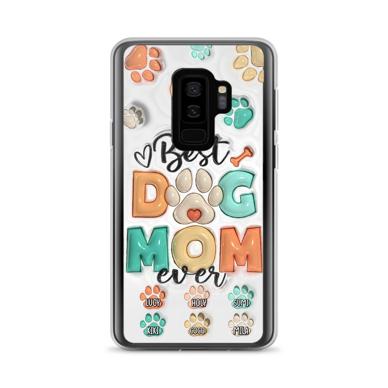 Personalized Dog Mom/Dad Phone Case - Gift Idea For Dog Owners/Lovers - Upto 6 Paws - Best Dog Mom Ever - Case For iPhone/Samsung