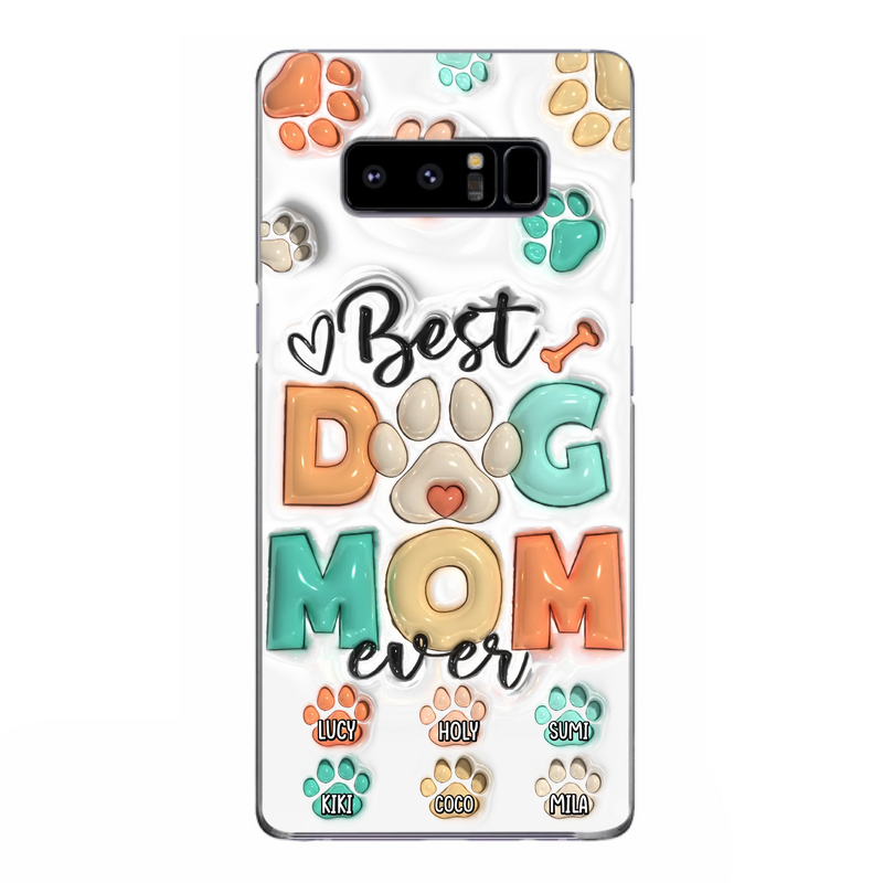 Personalized Dog Mom/Dad Phone Case - Gift Idea For Dog Owners/Lovers - Upto 6 Paws - Best Dog Mom Ever - Case For iPhone/Samsung