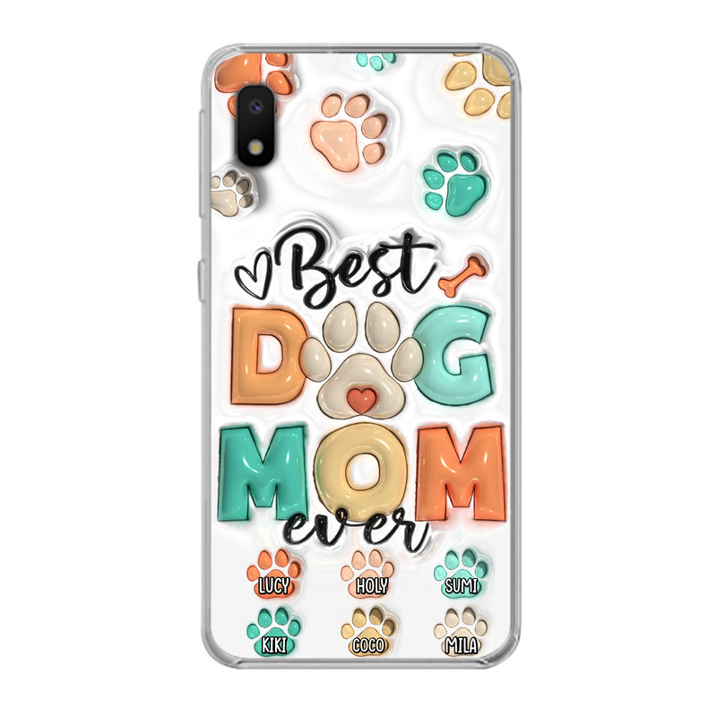 Personalized Dog Mom/Dad Phone Case - Gift Idea For Dog Owners/Lovers - Upto 6 Paws - Best Dog Mom Ever - Case For iPhone/Samsung