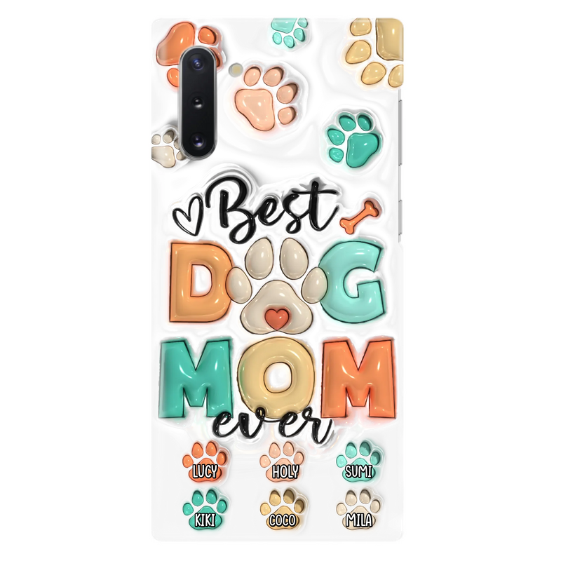 Personalized Dog Mom/Dad Phone Case - Gift Idea For Dog Owners/Lovers - Upto 6 Paws - Best Dog Mom Ever - Case For iPhone/Samsung