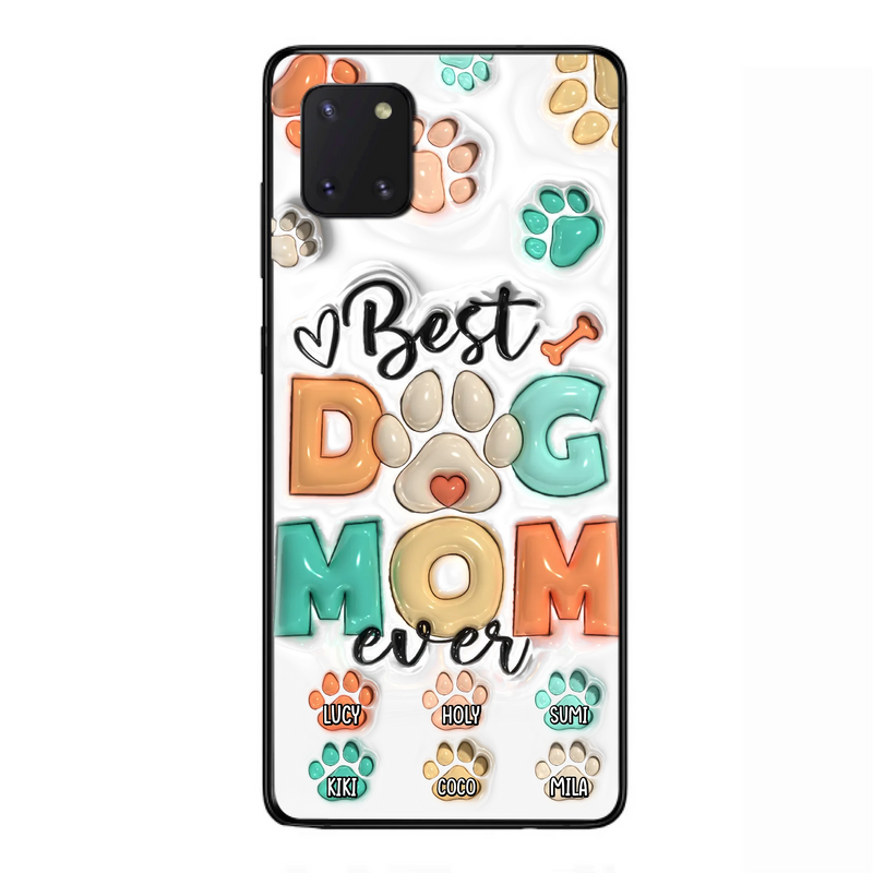 Personalized Dog Mom/Dad Phone Case - Gift Idea For Dog Owners/Lovers - Upto 6 Paws - Best Dog Mom Ever - Case For iPhone/Samsung