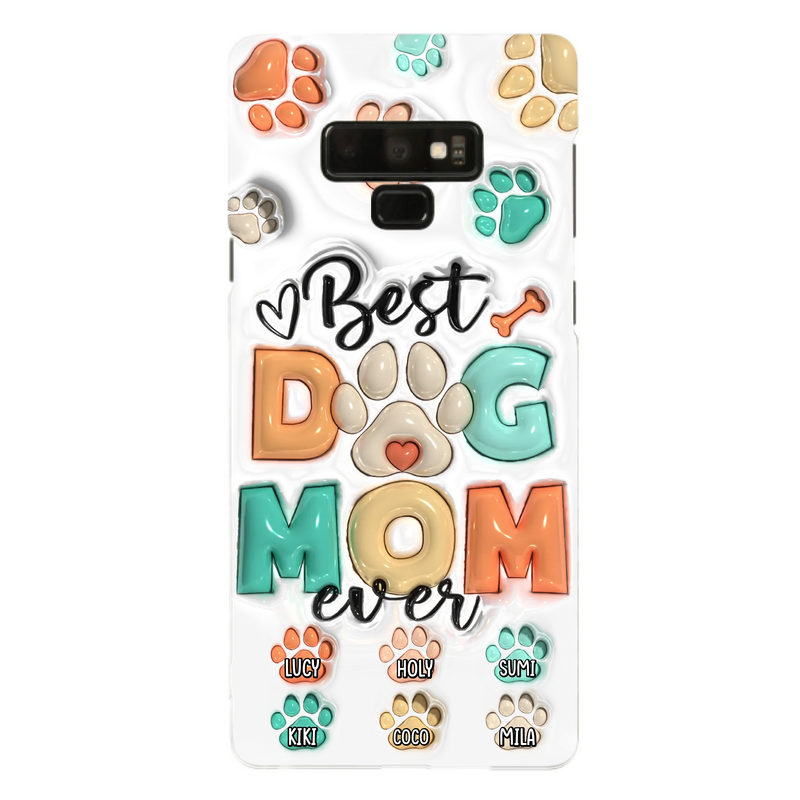 Personalized Dog Mom/Dad Phone Case - Gift Idea For Dog Owners/Lovers - Upto 6 Paws - Best Dog Mom Ever - Case For iPhone/Samsung