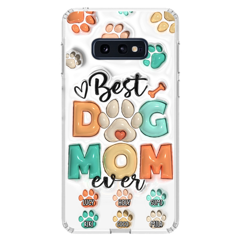 Personalized Dog Mom/Dad Phone Case - Gift Idea For Dog Owners/Lovers - Upto 6 Paws - Best Dog Mom Ever - Case For iPhone/Samsung