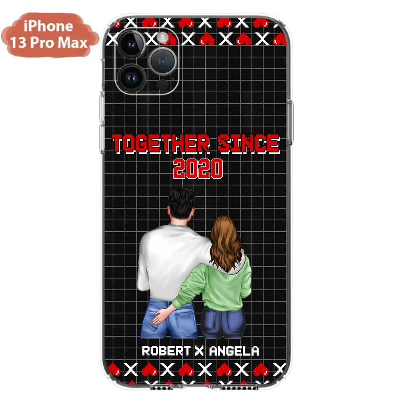 Custom Personalized Couple Phone Case - Gift Idea For Couple/Valentines Day - Together Since 2020 - Case For iPhone/Samsung