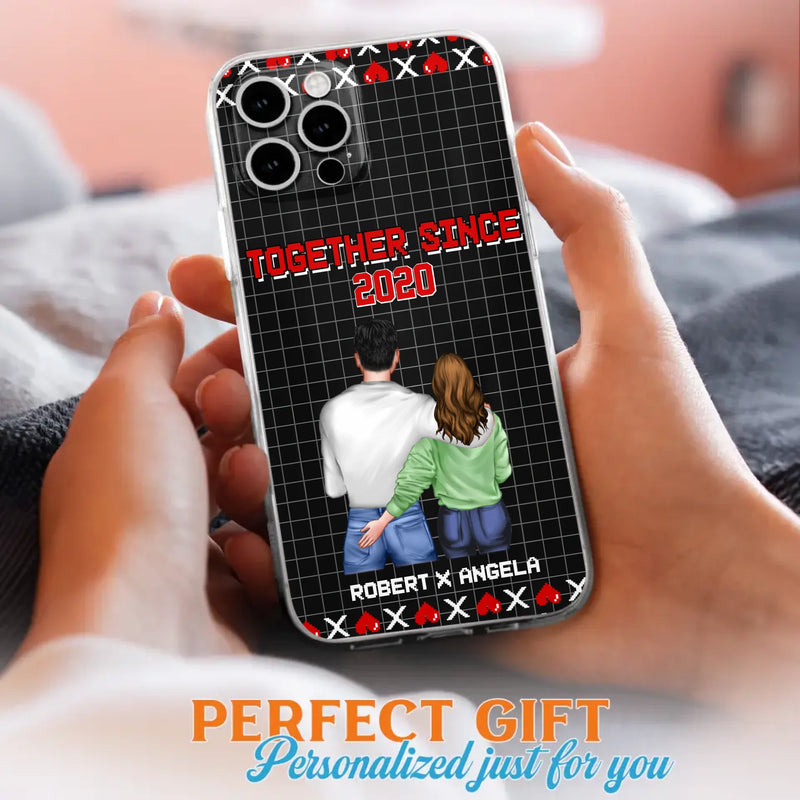 Custom Personalized Couple Phone Case - Gift Idea For Couple/Valentines Day - Together Since 2020 - Case For iPhone/Samsung