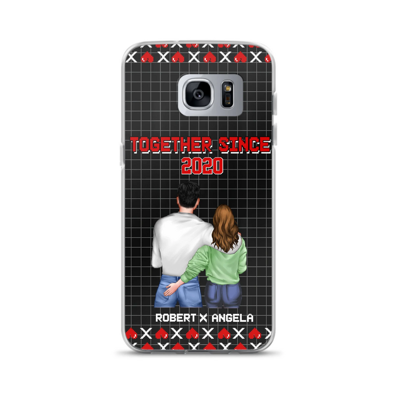 Custom Personalized Couple Phone Case - Gift Idea For Couple/Valentines Day - Together Since 2020 - Case For iPhone/Samsung
