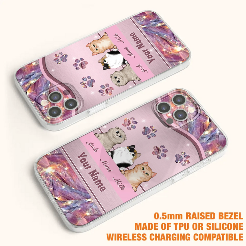 Custom Personalized Cat Phone Case For iPhone And Samsung - Gift Idea For Cat Lover - Up to 3  Cats