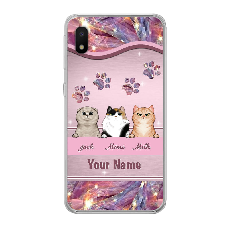 Custom Personalized Cat Phone Case For iPhone And Samsung - Gift Idea For Cat Lover - Up to 3  Cats
