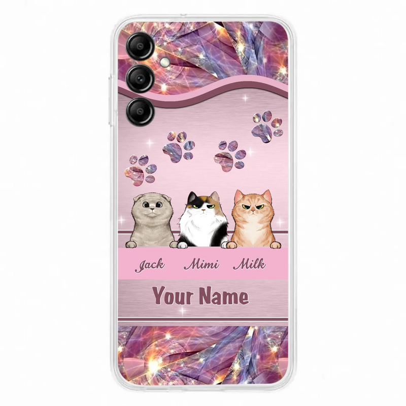 Custom Personalized Cat Phone Case For iPhone And Samsung - Gift Idea For Cat Lover - Up to 3  Cats