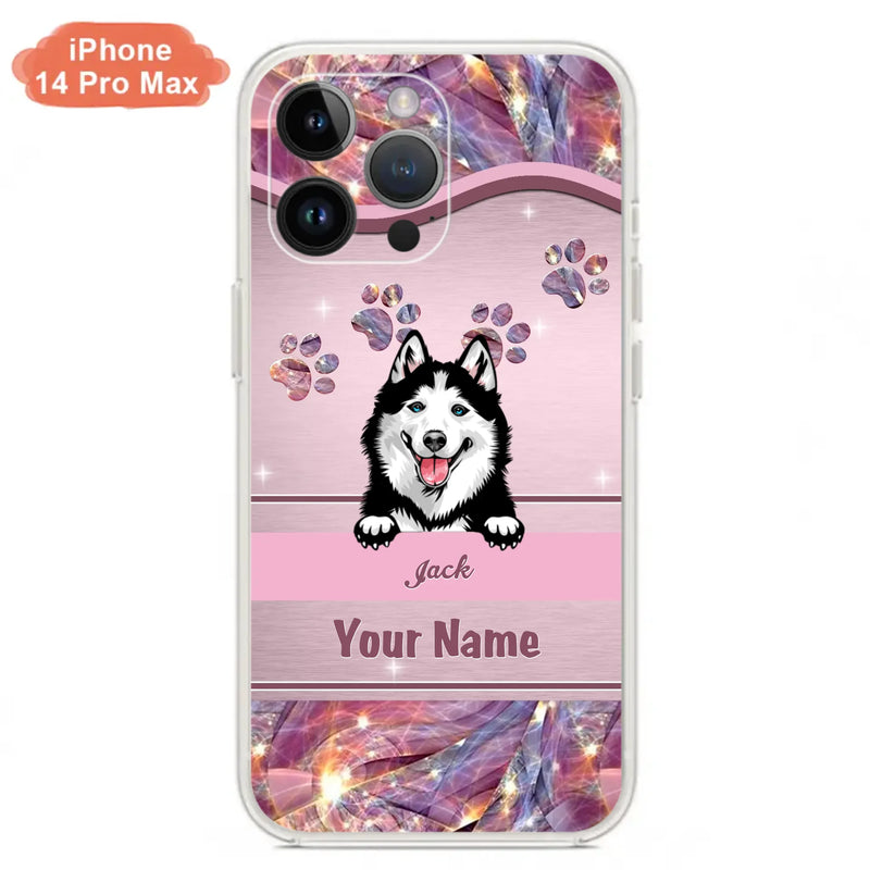 Custom Personalized Dog Phone Case For iPhone And Samsung - Gift Idea For Dog Lover - Up to 3 Dogs