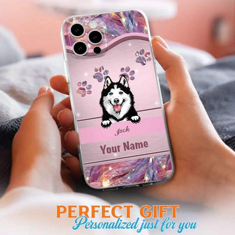 Custom Personalized Dog Phone Case For iPhone And Samsung - Gift Idea For Dog Lover - Up to 3 Dogs