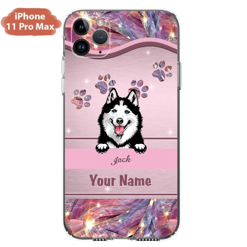 Custom Personalized Dog Phone Case For iPhone And Samsung - Gift Idea For Dog Lover - Up to 3 Dogs