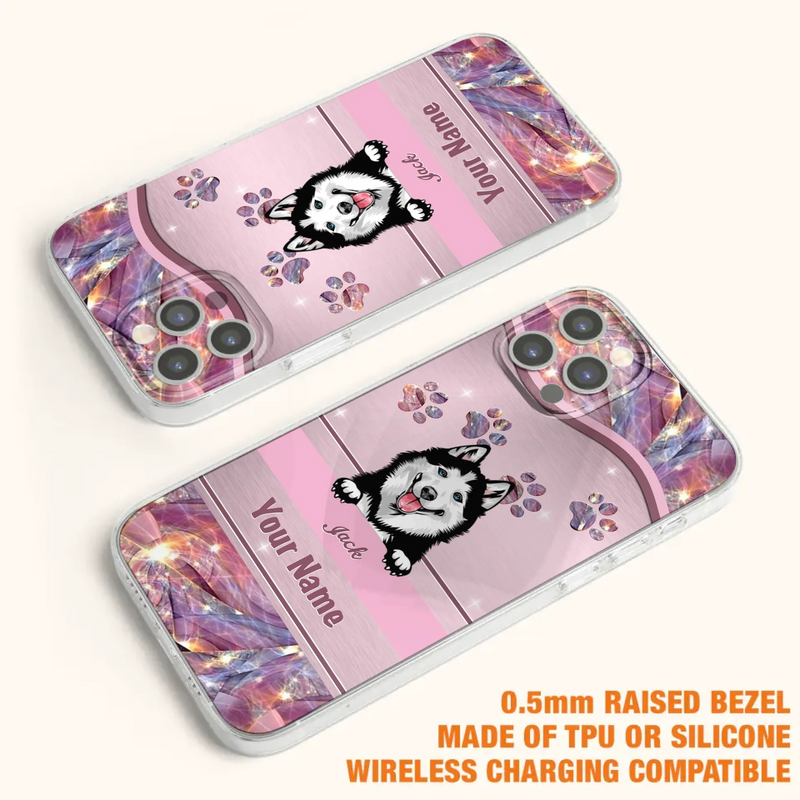 Custom Personalized Dog Phone Case For iPhone And Samsung - Gift Idea For Dog Lover - Up to 3 Dogs