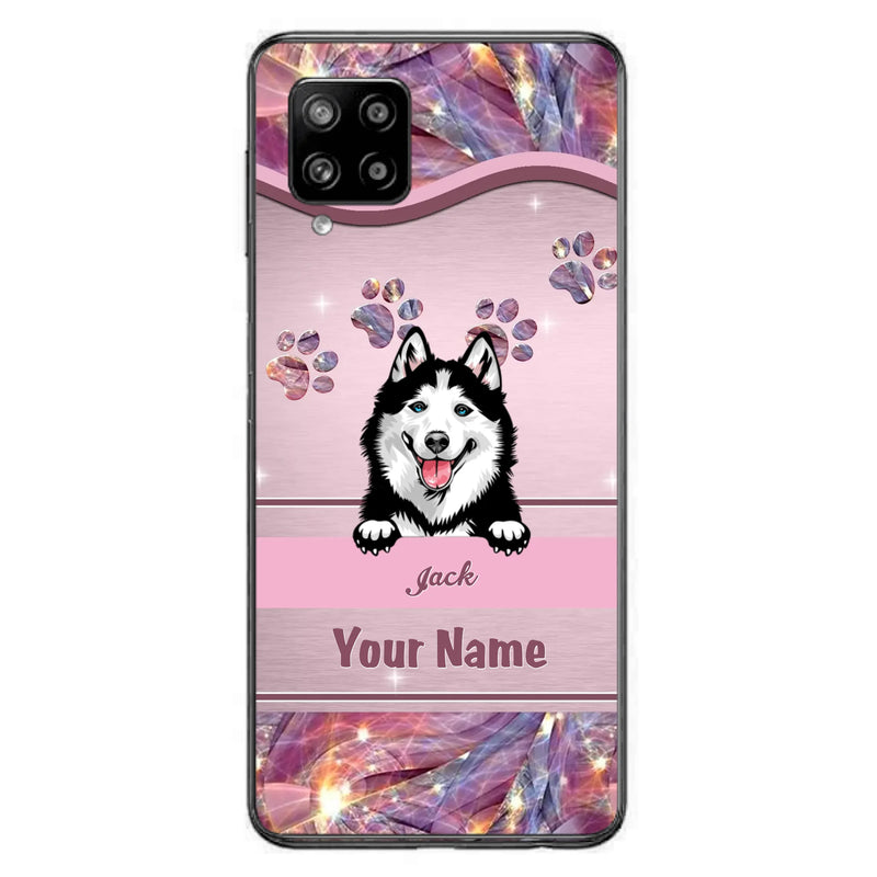 Custom Personalized Dog Phone Case For iPhone And Samsung - Gift Idea For Dog Lover - Up to 3 Dogs