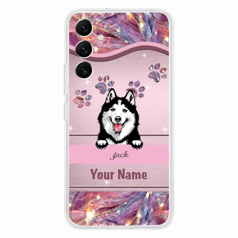 Custom Personalized Dog Phone Case For iPhone And Samsung - Gift Idea For Dog Lover - Up to 3 Dogs