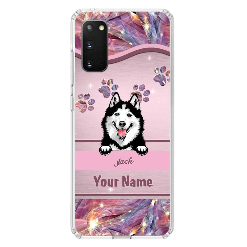 Custom Personalized Dog Phone Case For iPhone And Samsung - Gift Idea For Dog Lover - Up to 3 Dogs