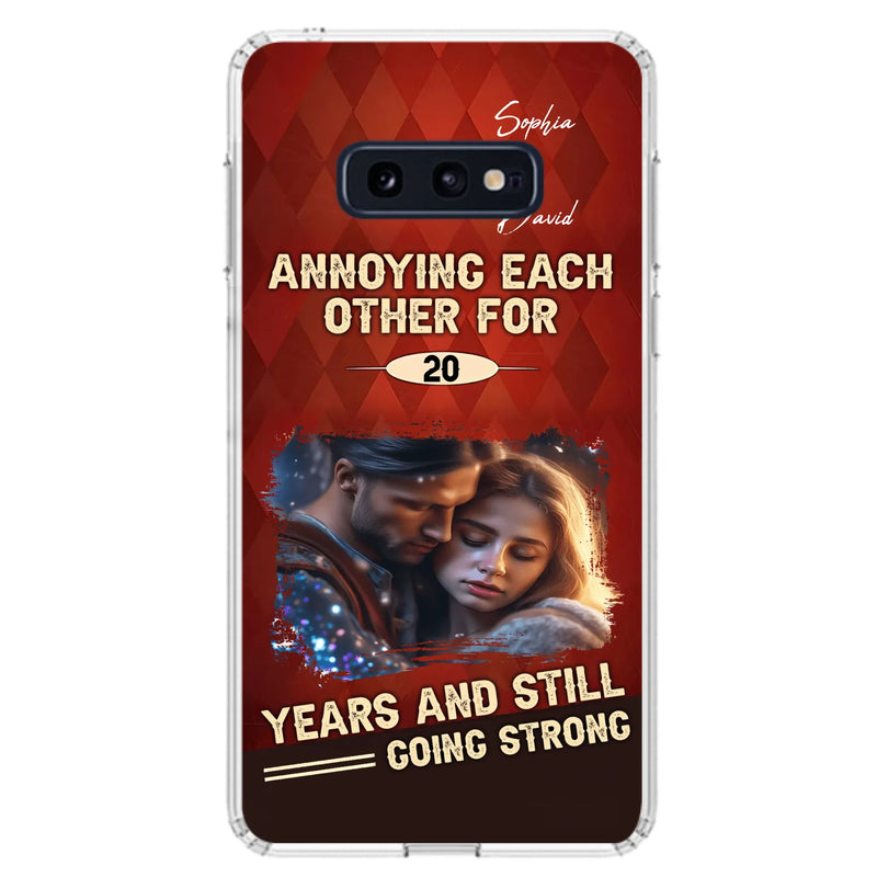 Personalized Couple Photo Phone Case - Gift Idea For Couple - Annoying Each Other For 20 Years And Still Going Strong - Case For iPhone/Samsung