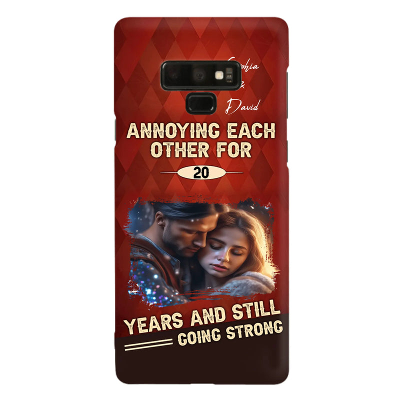 Personalized Couple Photo Phone Case - Gift Idea For Couple - Annoying Each Other For 20 Years And Still Going Strong - Case For iPhone/Samsung