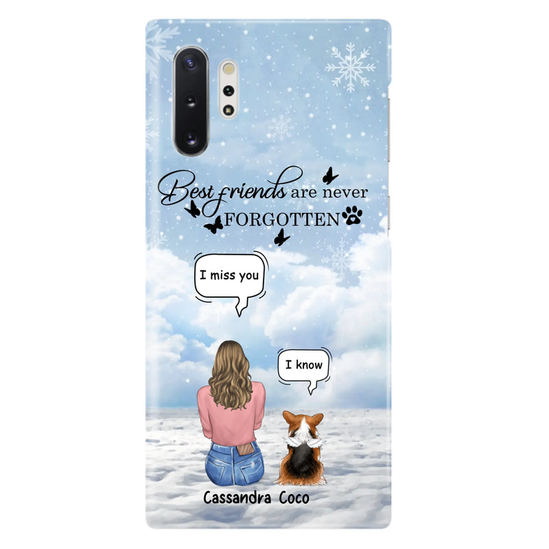 Personalized Memorial Pet Phone Case - Upto 3 Pets - Memorial Gift Idea For Dog/Cat/Rabbits Owners - I Miss You - Case For iPhone/Samsung