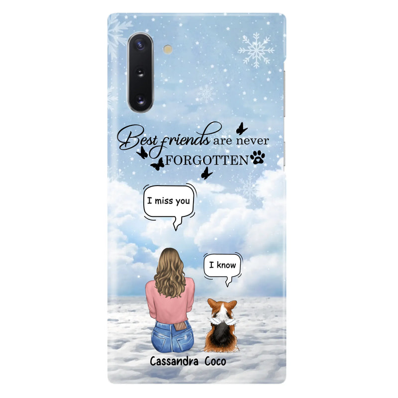 Personalized Memorial Pet Phone Case - Upto 3 Pets - Memorial Gift Idea For Dog/Cat/Rabbits Owners - I Miss You - Case For iPhone/Samsung