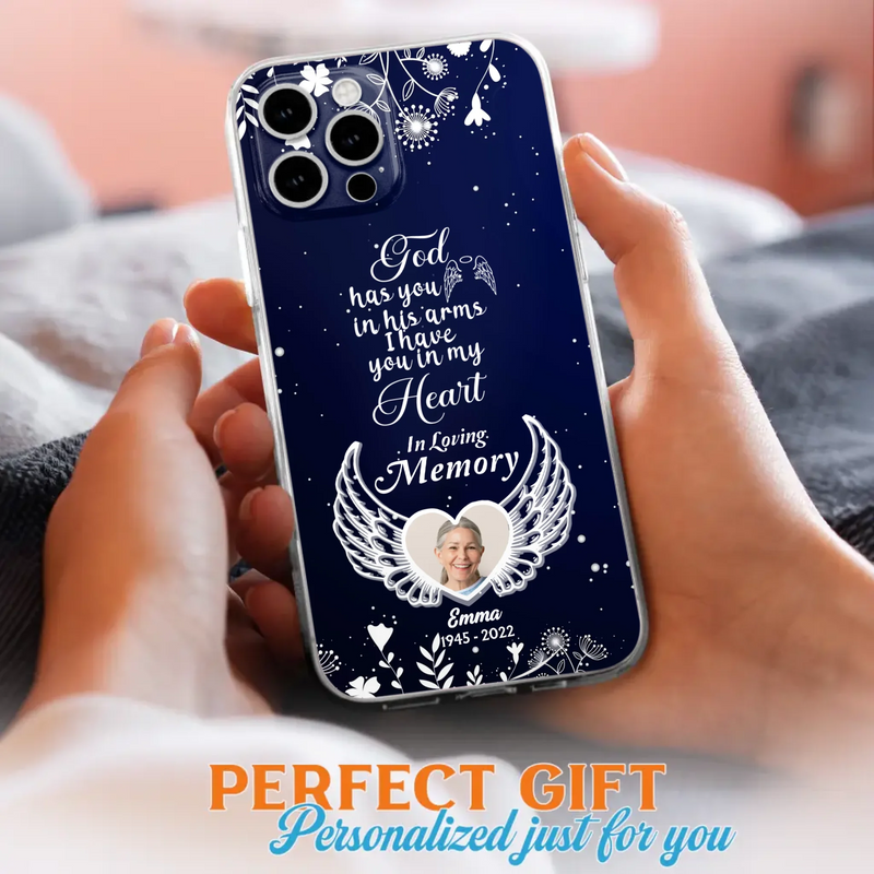 Personalized Memorial Phone Case - Memorial Gift Idea For Family - I Have You In My Heart - Case For iPhone/Samsung