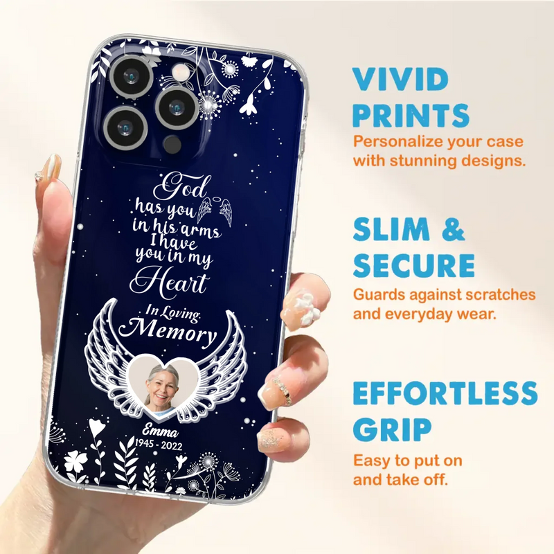 Personalized Memorial Phone Case - Memorial Gift Idea For Family - I Have You In My Heart - Case For iPhone/Samsung