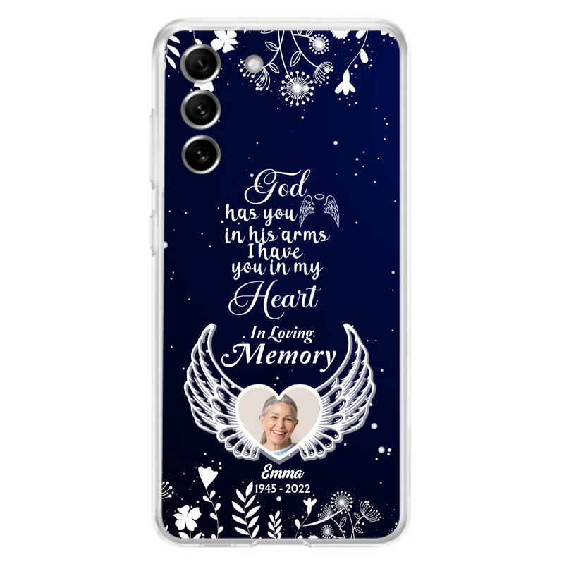 Personalized Memorial Phone Case - Memorial Gift Idea For Family - I Have You In My Heart - Case For iPhone/Samsung