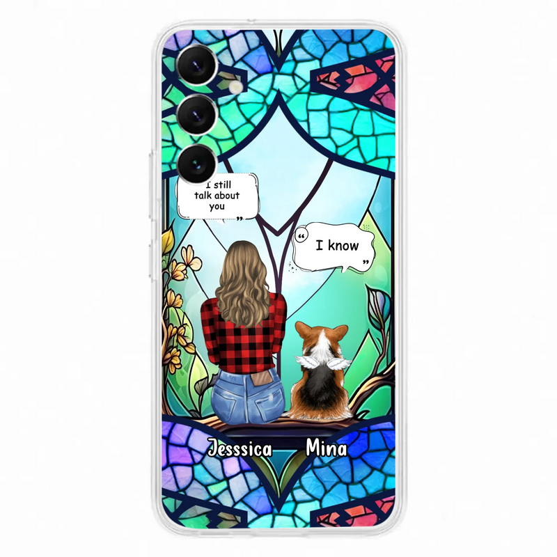 Custom Personalized Memorial Pet Phone Case - Memorial Gift Idea For Dog/ Cat/ Rabbits Owners - Up to 3 Dogs/ Cats/ Rabbits - Case For iPhone And Samsung