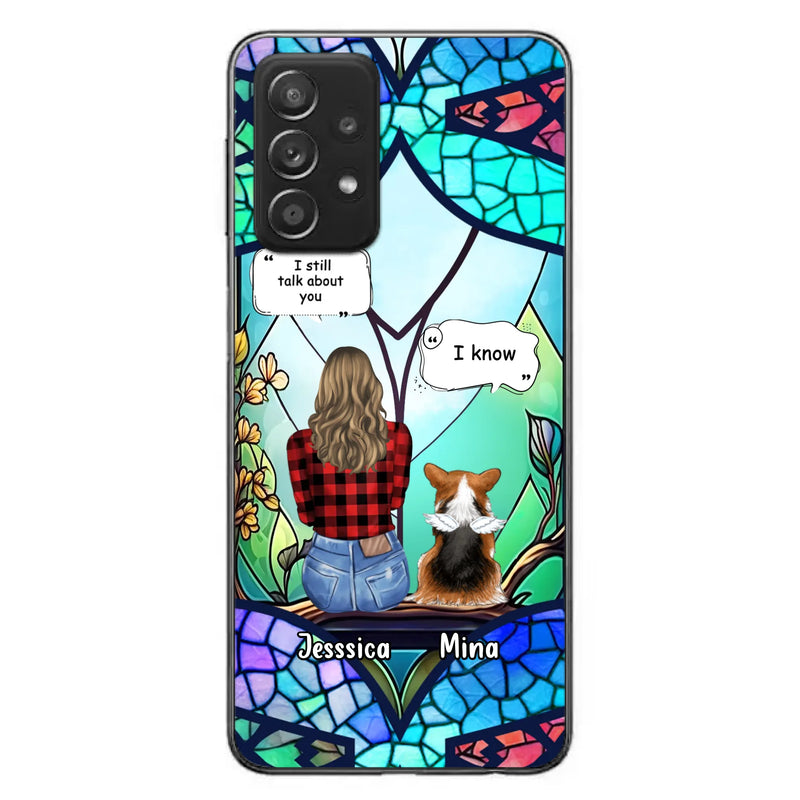 Custom Personalized Memorial Pet Phone Case - Memorial Gift Idea For Dog/ Cat/ Rabbits Owners - Up to 3 Dogs/ Cats/ Rabbits - Case For iPhone And Samsung