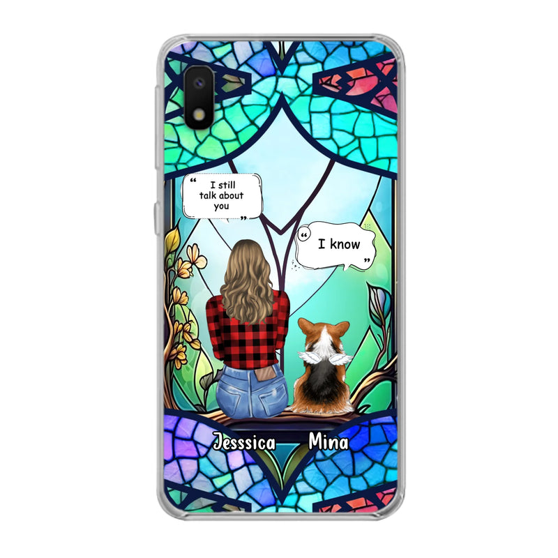 Custom Personalized Memorial Pet Phone Case - Memorial Gift Idea For Dog/ Cat/ Rabbits Owners - Up to 3 Dogs/ Cats/ Rabbits - Case For iPhone And Samsung