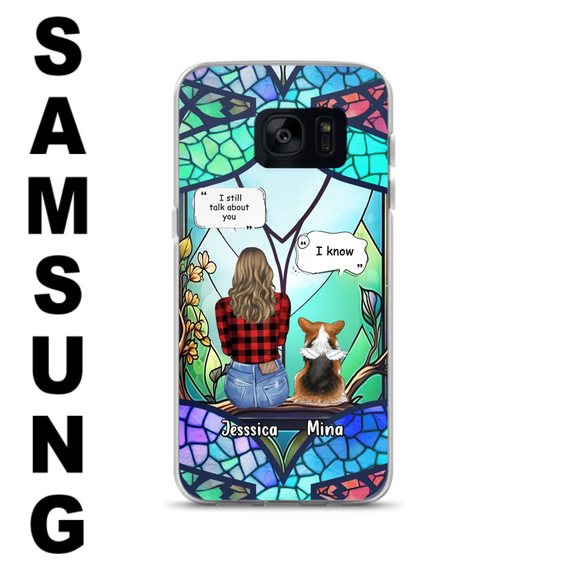 Custom Personalized Memorial Pet Phone Case - Memorial Gift Idea For Dog/ Cat/ Rabbits Owners - Up to 3 Dogs/ Cats/ Rabbits - Case For iPhone And Samsung