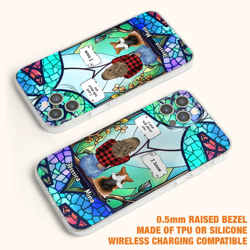Custom Personalized Memorial Pet Phone Case - Memorial Gift Idea For Dog/ Cat/ Rabbits Owners - Up to 3 Dogs/ Cats/ Rabbits - Case For iPhone And Samsung