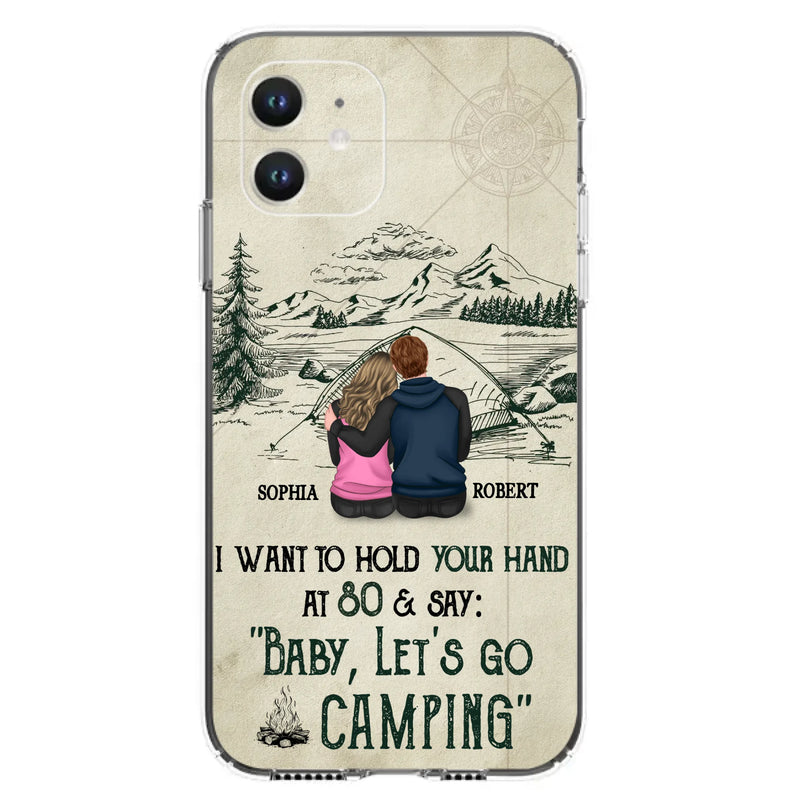 Custom Personalized Couple Phone Case - Gift Idea For Couple - Case For iPhone/Samsung - Baby Let's Go Camping