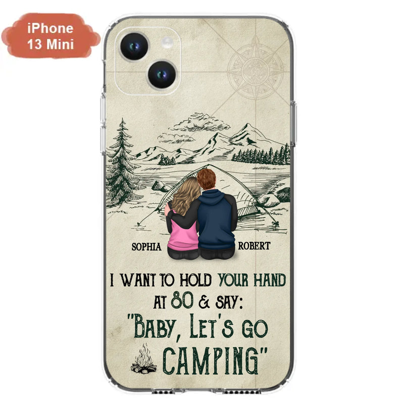 Custom Personalized Couple Phone Case - Gift Idea For Couple - Case For iPhone/Samsung - Baby Let's Go Camping