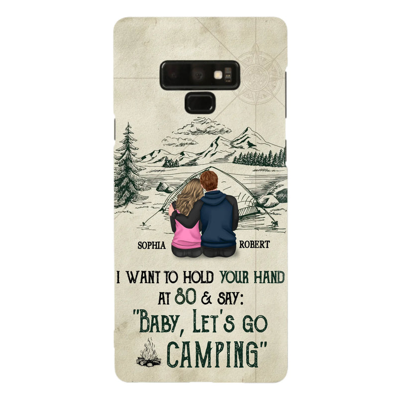 Custom Personalized Couple Phone Case - Gift Idea For Couple - Case For iPhone/Samsung - Baby Let's Go Camping