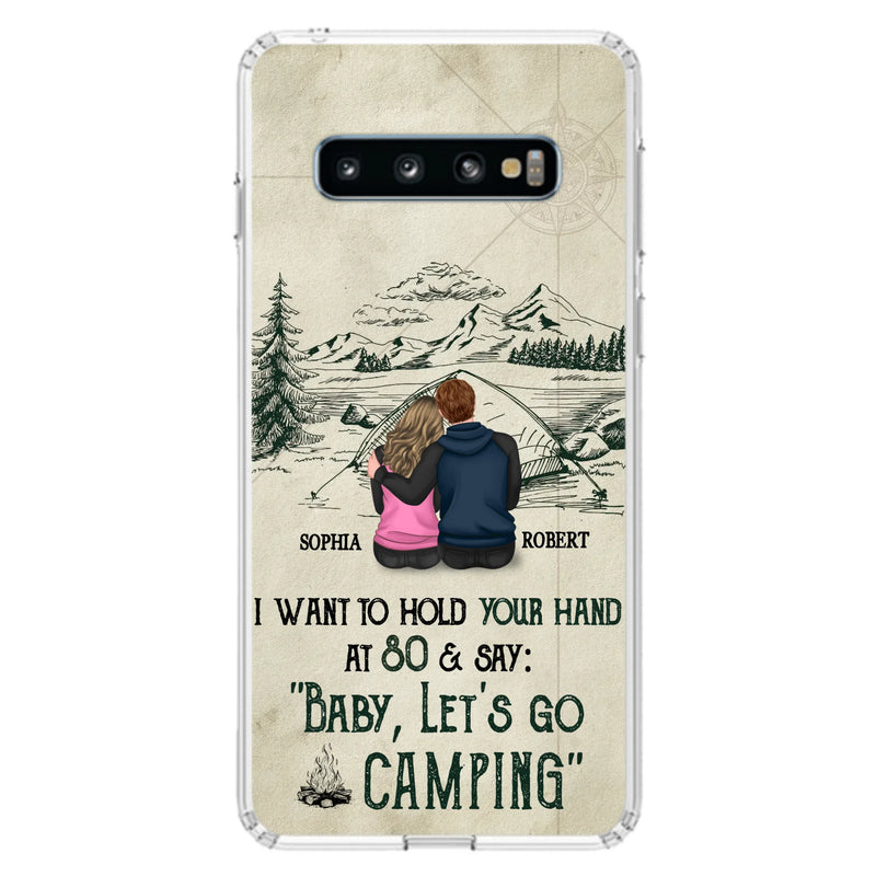 Custom Personalized Couple Phone Case - Gift Idea For Couple - Case For iPhone/Samsung - Baby Let's Go Camping